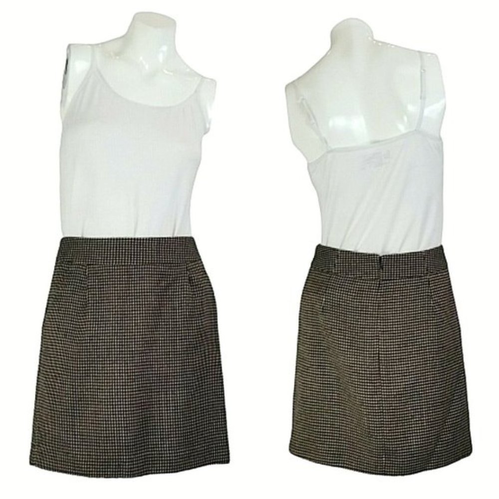 Banana Republic Brown Tweed Pencil Skirt w Pockets
